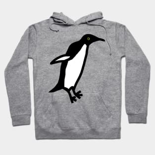 Cute Jumping Penguin Doodle Animals Hoodie